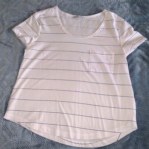 Zara Striped Tee with Pocket